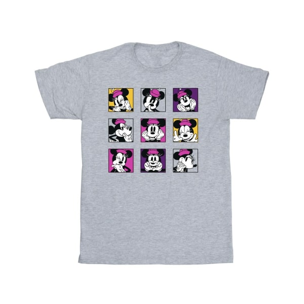 Disney Mens Minnie Mouse Squares T-Shirt S Sports Grey Sports Grey S