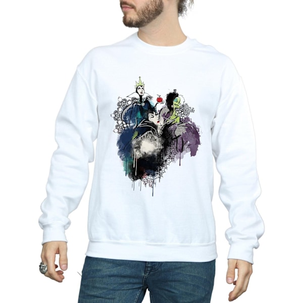 Disney Herrskjorta Skurkar Skiss Sweatshirt XL Vit White XL