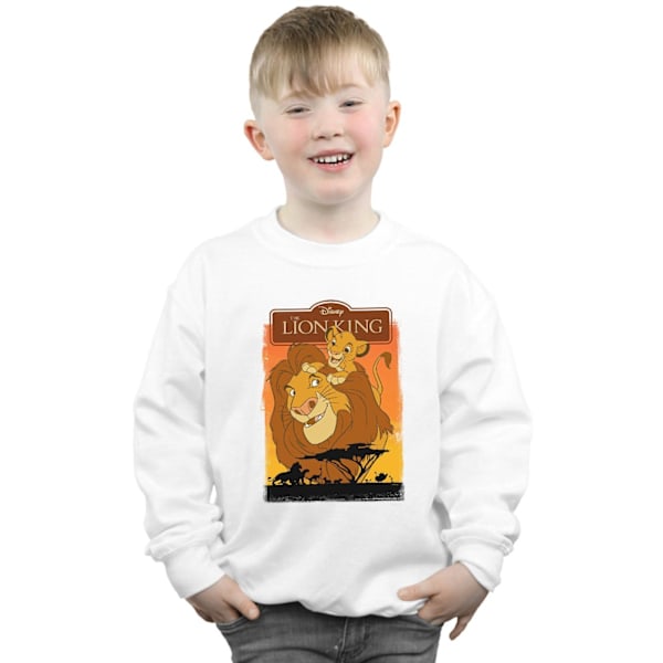 Disney Boys The Lion King Simba Och Mufasa Sweatshirt 12-13 År White 12-13 Years