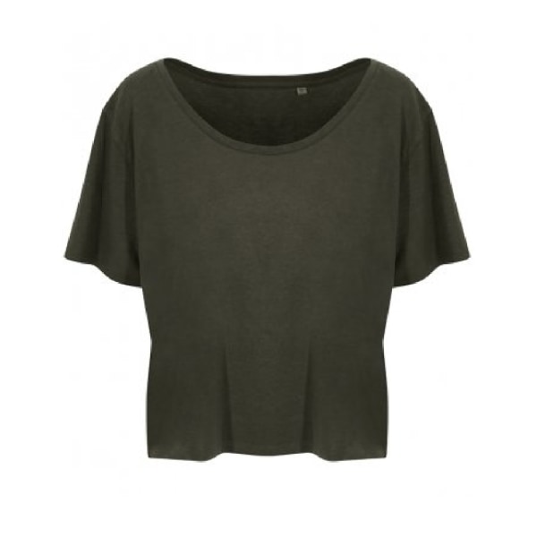 Ecologie Dam/Ladies Daintree EcoViscose Cropped T-Shirt L Fe Fern Green L