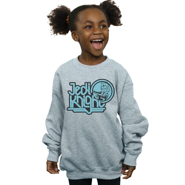 Star Wars Girls Clone Wars Jedi Knight Ahsoka Sweatshirt 7-8 år Sports Grey 7-8 Years