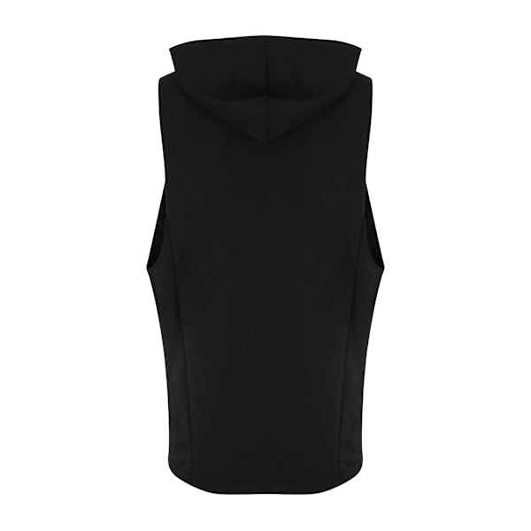 AWDis Unisex Just Cool Urban Sleeveless Muscle Hoodie XX Jet Black XXL