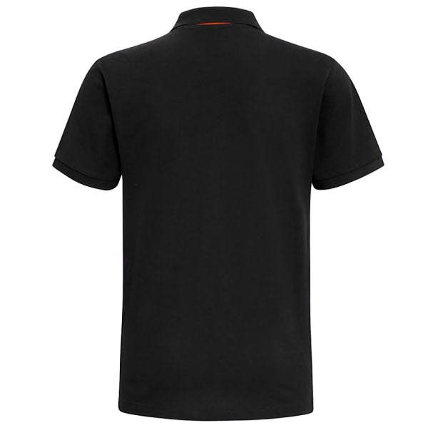 Asquith & Fox Herr Classic Fit Contrast Polo Shirt M Svart/ Ora Black/ Orange M
