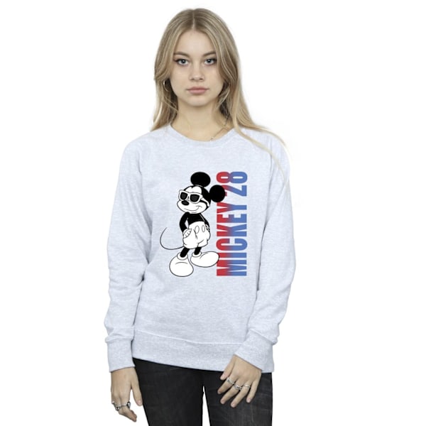 Disney Dam/Kvinnor Mickey Mouse Gradient Sweatshirt S Sport Sports Grey S