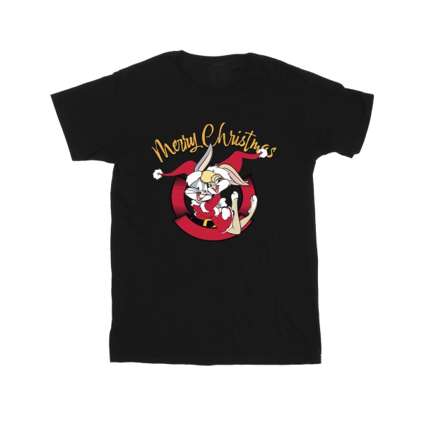 Looney Tunes Girls Lola Merry Christmas T-shirt i bomull 12-13 Ye Black 12-13 Years