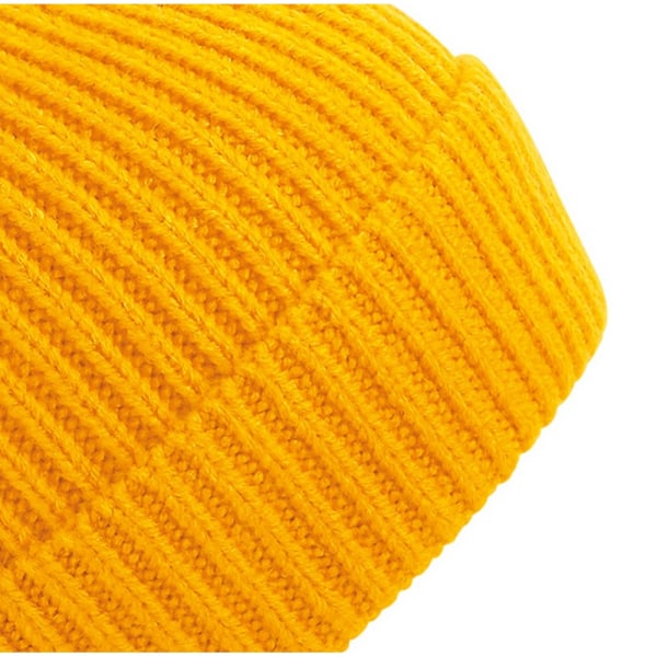 Beechfield Unisex Engineered Knit Ribbed Beanie One Size Sun Ye Sun Yellow One Size