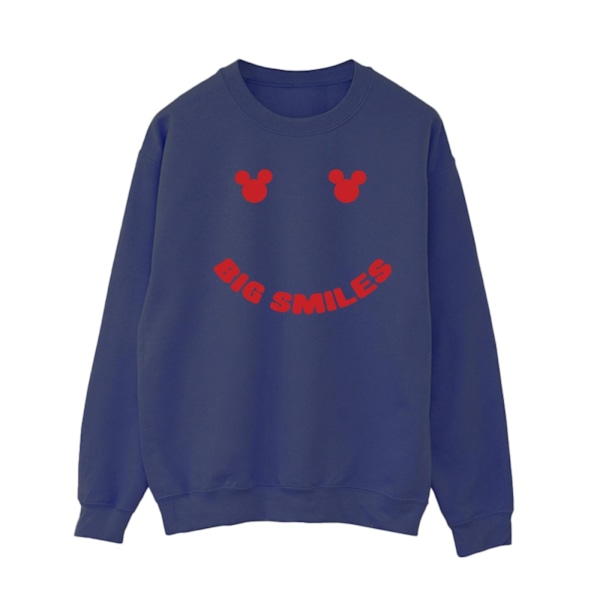 Disney Dam/Kvinnor Mickey Mouse Big Smile Sweatshirt XXL Marinblå Navy Blue XXL