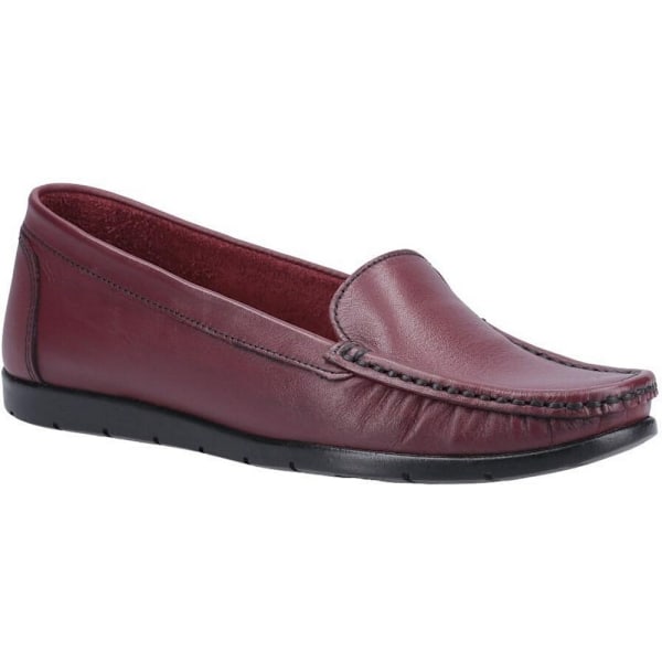 Fleet & Foster Dam/Dam Tiggy Läder Loafers 4 UK Vin Wine 4 UK