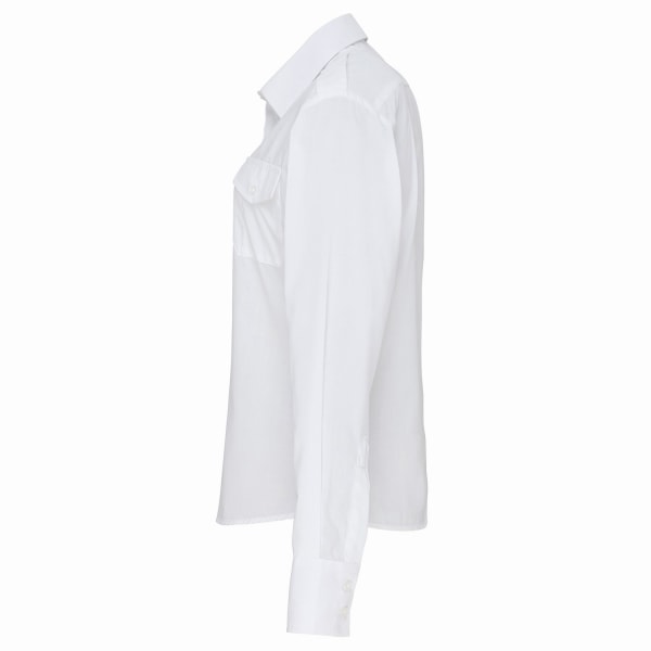 Premier dam/dam långärmad pilotskjorta 22 UK White White 22 UK