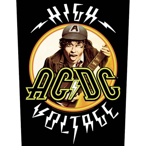 AC/DC High Voltage Patch One Size Svart/Vit/Gul Black/White/Yellow One Size