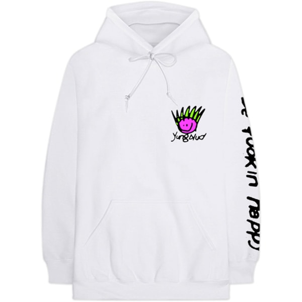 Yungblud Unisex Vuxen Ansikte Hoodie S Vit White S