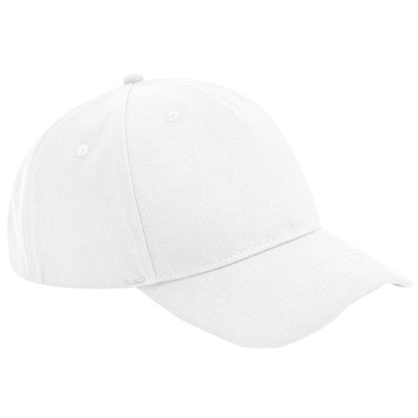 Beechfield Unisex Vuxen Ekologisk Bomull 5 Panel Baseball Cap One White One Size