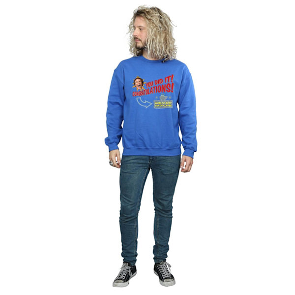 Elf Mens World´s Best Coffee Sweatshirt XL Royal Blue Royal Blue XL