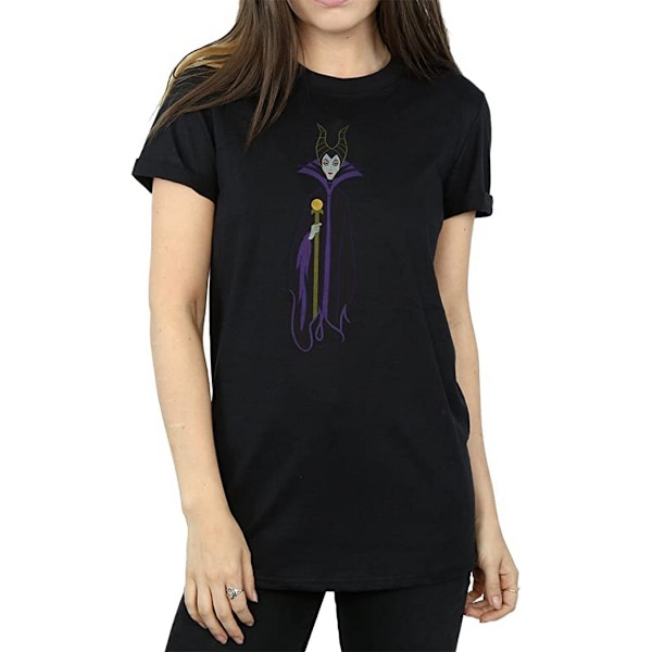 Sleeping Beauty Dam/Damer Klassisk Maleficent Bomull Boyfrie Black S