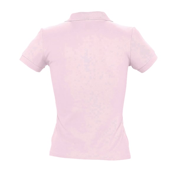 SOLS Dam/Kvinnor People Pique Kortärmad Polotröja S Ljus Pale Pink S