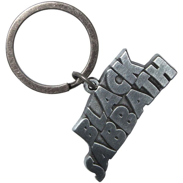 Black Sabbath Vågformad Logotyp Nyckelring One Size Silver Silver One Size