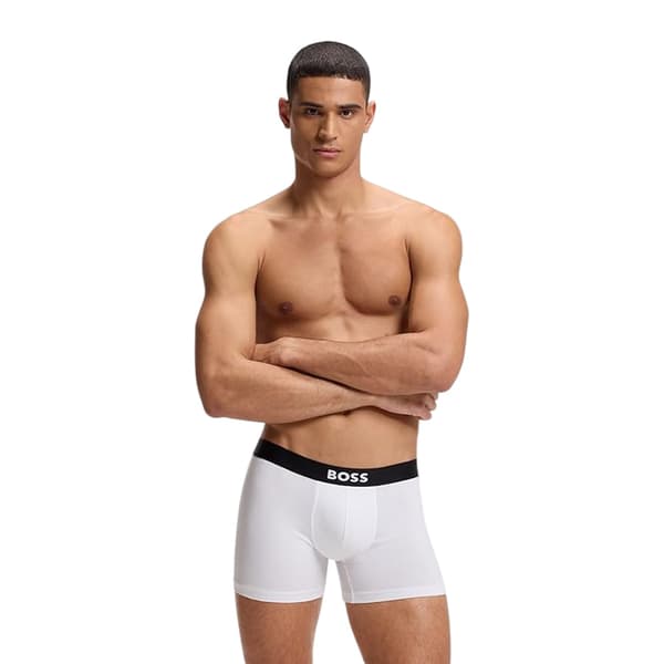 Boss Herr Boxertrosor i Polycotton (3-pack) XL Vit White XL