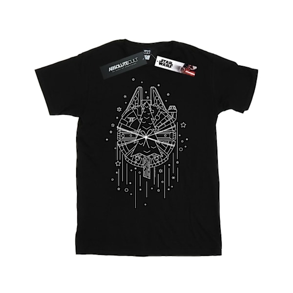 Star Wars Boys Millennium Falcon Julgran Leverans T-Shirt Black 12-13 Years