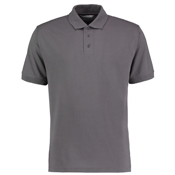 Kustom Kit Klassic Superwash Kortärmad Poloskjorta för Herr 5XL C Charcoal 5XL