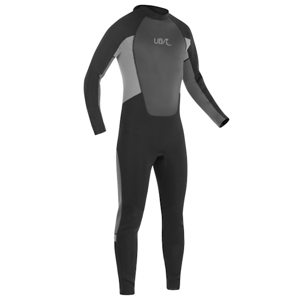 Urban Beach Mens Blacktip Monochrome Long-Sleeved Wetsuit S Bla Black/Grey S