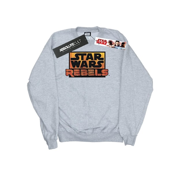 Star Wars Boys Rebels Logo Sweatshirt 9-11 år Sports Grey Sports Grey 9-11 Years