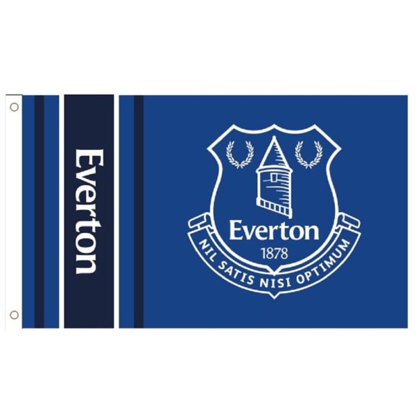 Everton FC Wordmark Stripe Flag One Size Blå/Vit Blue/White One Size