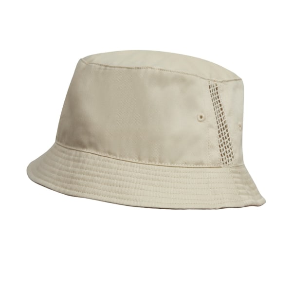 Resultat Huvudbonader Deluxe tvättad bomull sidopaneler Bucket Hat One Natural One Size