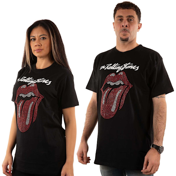 The Rolling Stones Unisex Vuxen Prydd Logotyp T-shirt L Svart Black L