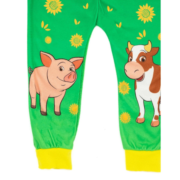 Cocomelon Barnkläder/Barn MacDonald Farm Baby JJ Sovdress 18-24 Green/Orange/Yellow 18-24 Months