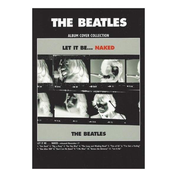 The Beatles låter det vara vykort One size svart/vit Black/White One Size