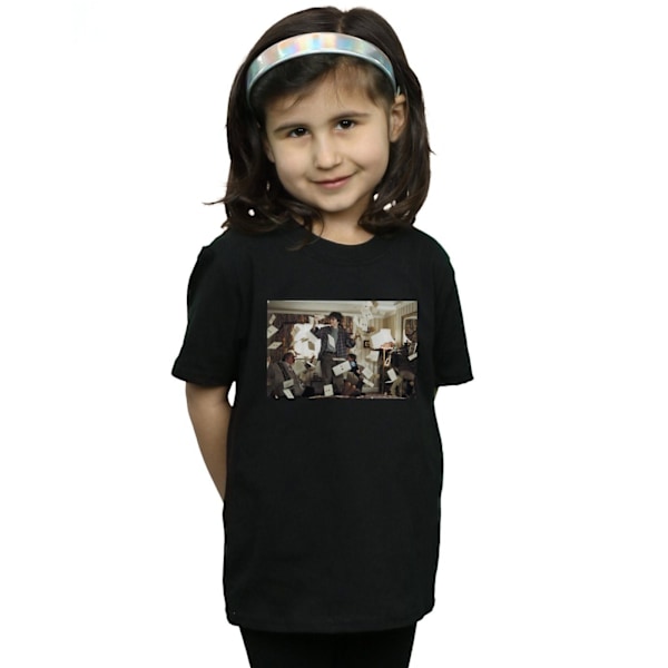 Harry Potter T-shirt i bomull för flickor med brev från Hogwarts, 5-6 år Black 5-6 Years