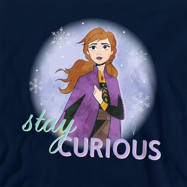 Frozen Barn/Barn Stay Curious Anna Pullover Hoodie 9-11 År Navy 9-11 Years