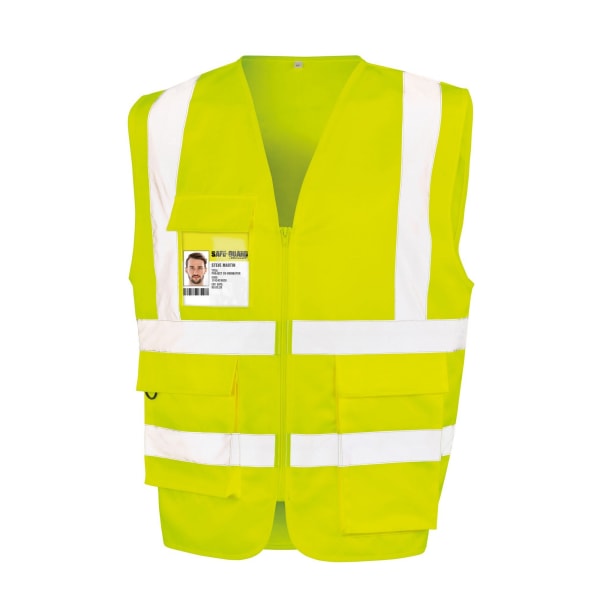 SAFE-GUARD by Result Unisex säkerhetsväst för vuxna L Fluorescerande Y Fluorescent Yellow L