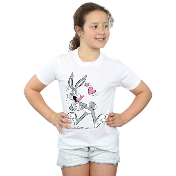 Looney Tunes Girls Bugs Bunny In Love Bomull T-shirt 12-13 År White 12-13 Years