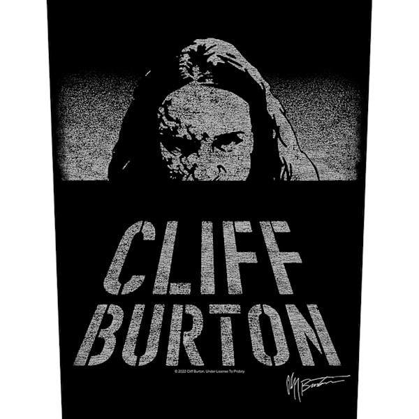 Metallica Dawn Of Cliff Patch One Size Svart/Vit Black/White One Size