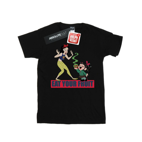 Disney Girls Wreck It Ralph Eat Your Fruit Cotton T-shirt 9-11 Black 9-11 Years