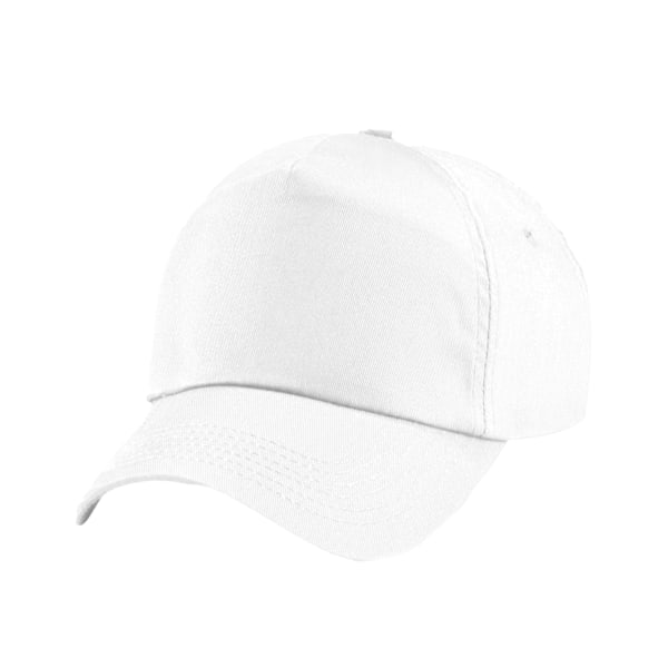 Beechfield Barnens/Barn Original 5 Panel Cap En Storlek Vit White One Size