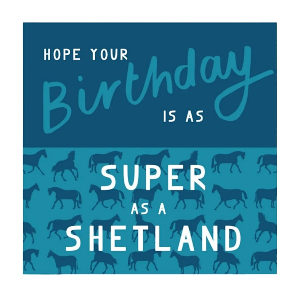 Gubblecote Super As A Shetland Gratulationskort En Storlek Blå Blue One Size