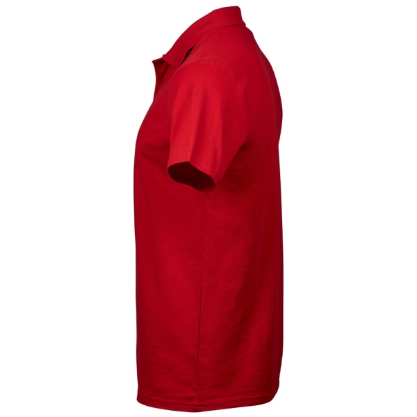 Tee Jays Mens Power Pique Ekologisk pikétröja XL Röd Red XL
