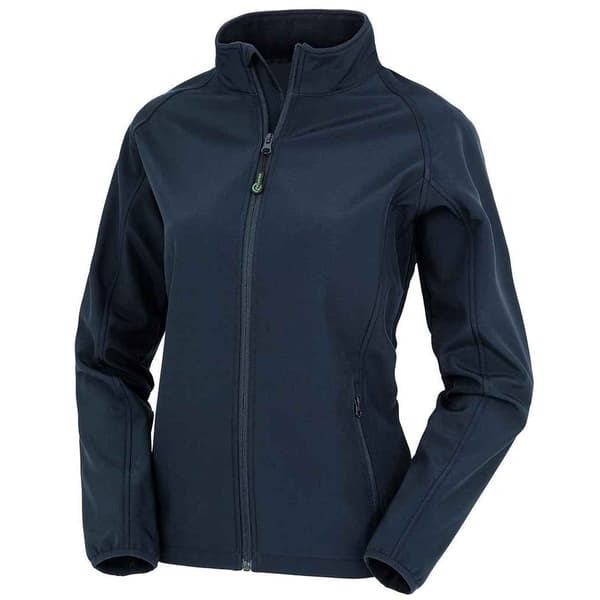 Result Genuine Återvunnen Dam/Dam Tryckbar Soft Shell Jacka Navy XL