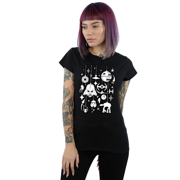 Star Wars Damkläder/Dam Jul Dekorationer Bomull T-Shirt M Black M