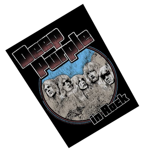 Deep Purple In Rock Patch One Size Svart/Blå/Grå Black/Blue/Grey One Size