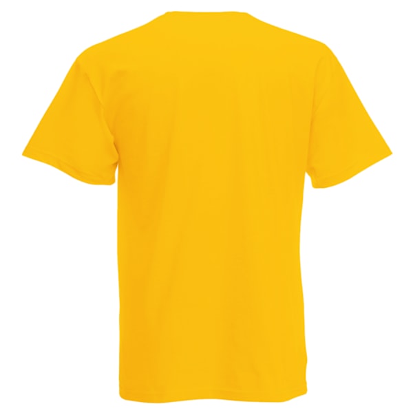 Herr T-shirt med kort ärm, casual, X Large, guld Gold X Large