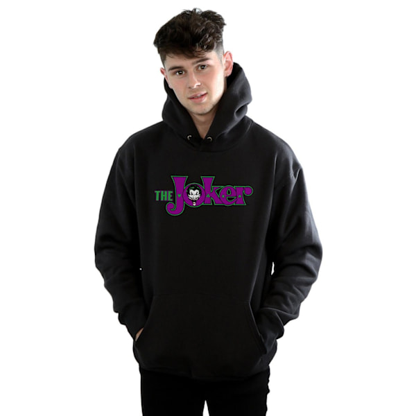 DC Comics Herr The Joker Text Logo Hoodie 3XL Svart Black 3XL