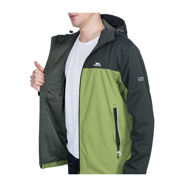 Trespass Mens Palin Vattentät Softshell Jacka XXS Oliv Olive XXS