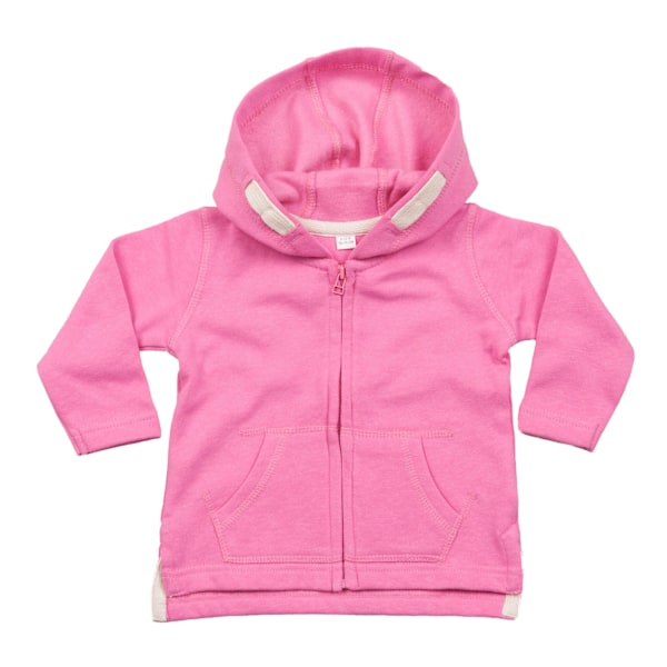 Babybugz Baby Full Zip Hoodie 2-3 Månader Bubblegum Rosa Bubblegum Pink 2-3 Months