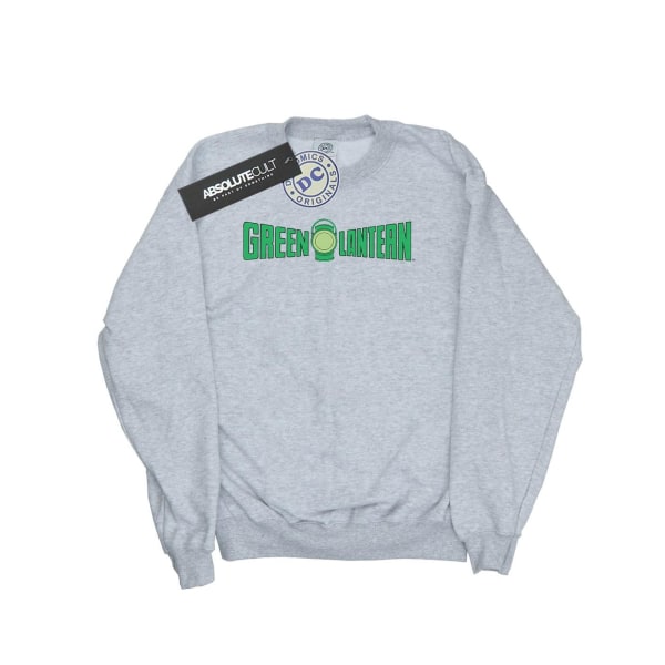 DC Comics Boys Green Lantern Text Logo Sweatshirt 7-8 Years Spo Sports Grey 7-8 Years