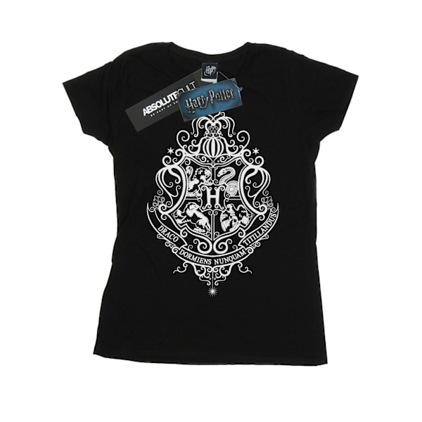 Harry Potter Dam/Kvinnor Hogwarts Draco Dormiens Crest Bomull Black M
