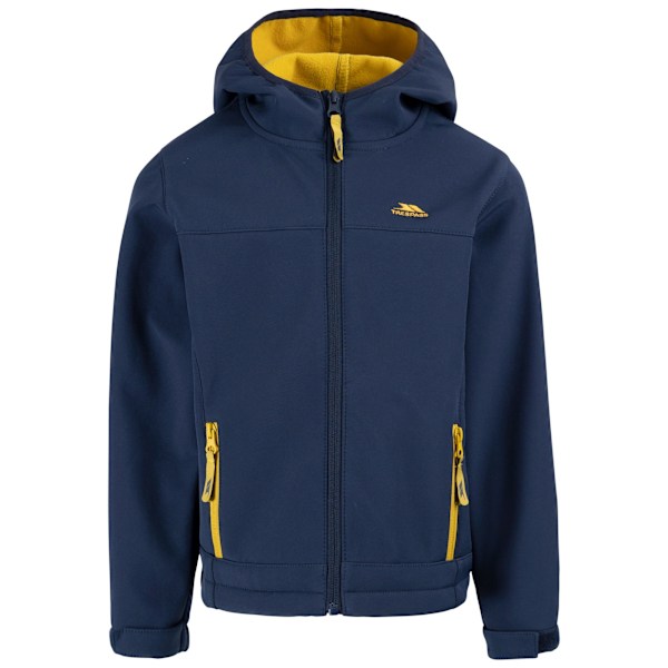 Trespass Faster Soft Shell Jacka för Barn 2-3 År Marinblå Navy/Yellow Sulphur 2-3 Years