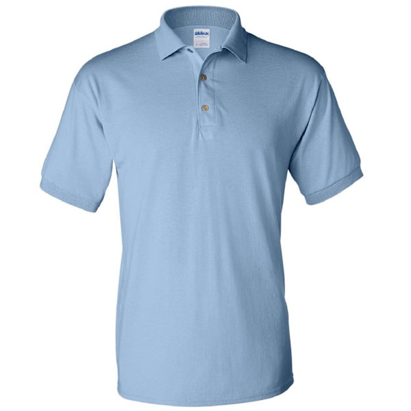 Gildan Adult DryBlend Jersey Kortärmad Poloskjorta M Ljus Blå Light Blue M